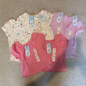 Kids shirts - Pink, White, and Purple